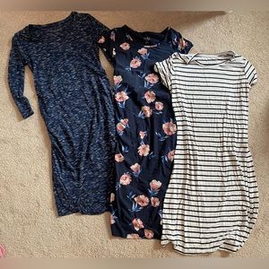 Set of three extra small maternity dresses